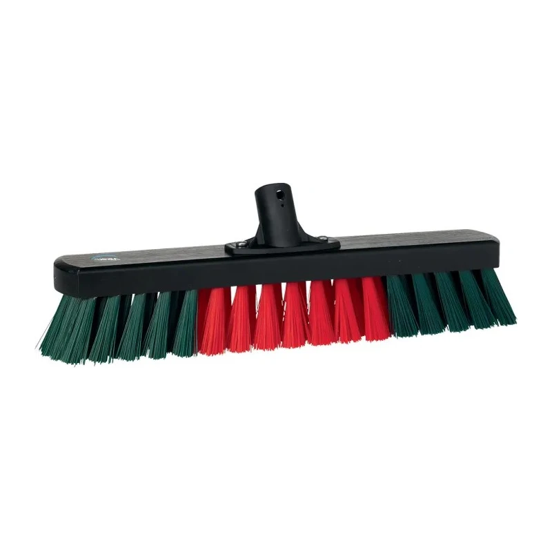 Vikan Black Garage Broom with Plastic Bristles 40mm Width, 65mm Bristle Length, Threaded Socket Connection 311552