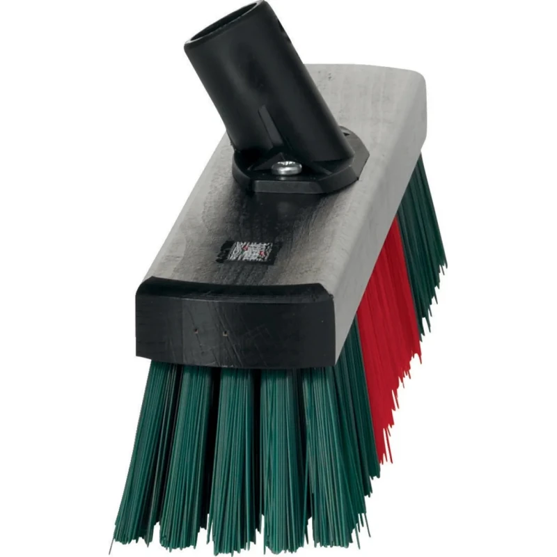 Vikan Black Garage Broom with Plastic Bristles 40mm Width, 65mm Bristle Length, Threaded Socket Connection 311552