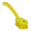 Vikan Yellow Scrubbing Brush, 22 mm Bristle Length, 260 mm Overall Length, 40 mm Overall Width, 70 mm Overall Height 30886