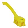 Vikan Yellow Scrubbing Brush, 22 mm Bristle Length, 260 mm Overall Length, 40 mm Overall Width, 70 mm Overall Height 30886