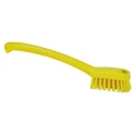 Vikan Yellow Scrubbing Brush, 22 mm Bristle Length, 260 mm Overall Length, 40 mm Overall Width, 70 mm Overall Height 30886