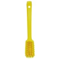 Vikan Yellow Scrubbing Brush, 22 mm Bristle Length, 260 mm Overall Length, 40 mm Overall Width, 70 mm Overall Height 30886