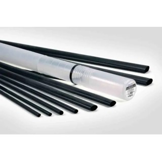 HellermannTyton Halogen Free Heat Shrink Tubing Black 40 mm Sleeve Diameter 1m Length 4:1 Shrink Ratio MA47