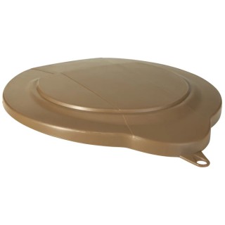 Vikan 5L Plastic Brown Bucket Lid 568966, Dimensions 295x250x20 mm, Food Contact Compliant 568966