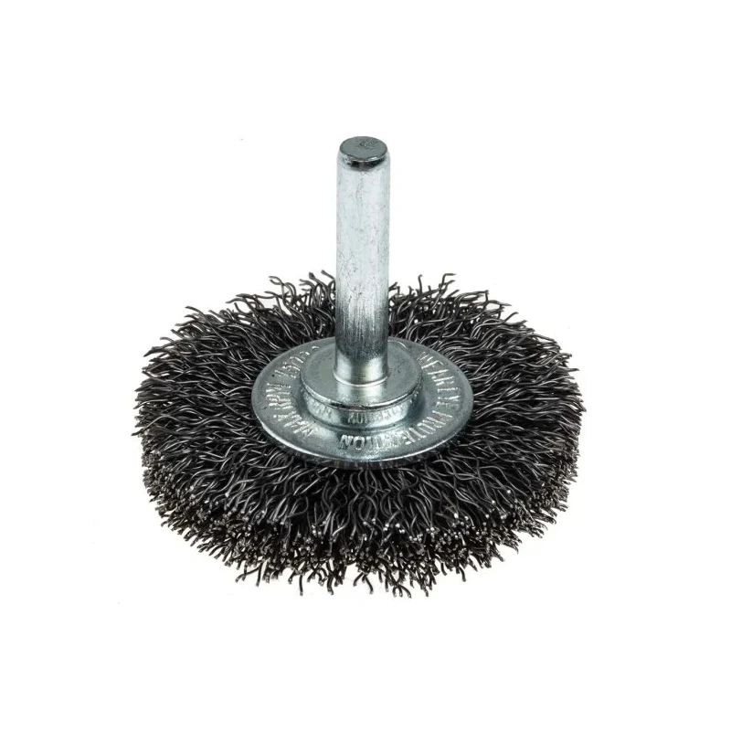 RS PRO Stainless Steel Crimped Abrasive Brush 50 mm Diameter, Spindle Fixing, Max Speed 4500 rpm 189-0079