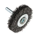 RS PRO Stainless Steel Crimped Abrasive Brush 50 mm Diameter, Spindle Fixing, Max Speed 4500 rpm 189-0079