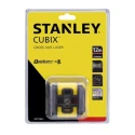 Stanley Cubix Laser Colour Red Laser Level, 2 Lasers, ±0.6 mm/m Accuracy, Self-Levelling, 12 m Range CUBIX