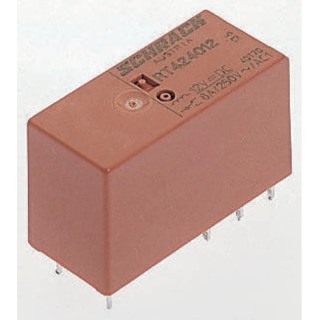 TE Connectivity PCB Power Relay 24V DC Coil 12A Switching Current SPDT RT114024