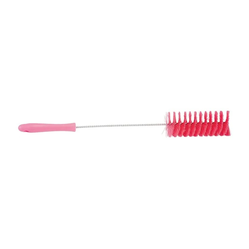 Vikan Pink Bottle Brush, 27 mm Bristle Length x 510 mm Overall Length x 60 mm Brush Diameter 53701