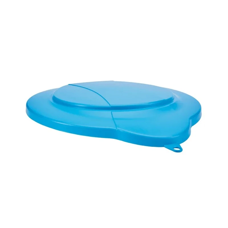 Vikan 12L Plastic Blue Bucket Lid 56873, Clip System Secure, 365mm Length, 310mm Width