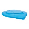 Vikan 12L Plastic Blue Bucket Lid 56873, Clip System Secure, 365mm Length, 310mm Width