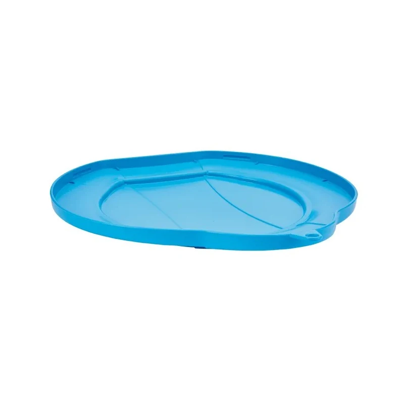 Vikan 12L Plastic Blue Bucket Lid 56873, Clip System Secure, 365mm Length, 310mm Width