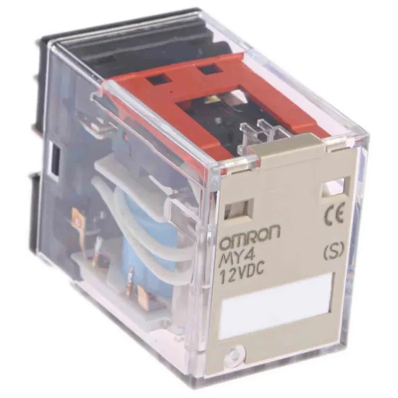 Omron DIN Rail Power Relay, 12V DC Coil, 5A Switching Current, 4PDT MY4 12VDC (S)