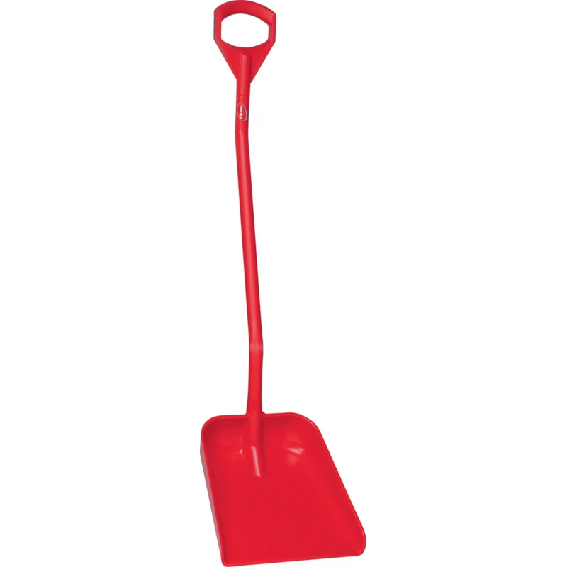 Vikan Ergonomic Shovel with Polypropylene Blade 271 mm Width, Anodised Aluminium Handle 1310 mm Length 56014