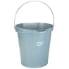 Vikan 12L Plastic Grey Bucket with Handle, FDA Compliant, Drip-Free Spout, 325x330x330 mm 568688