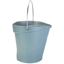 Vikan 12L Plastic Grey Bucket with Handle, FDA Compliant, Drip-Free Spout, 325x330x330 mm 568688