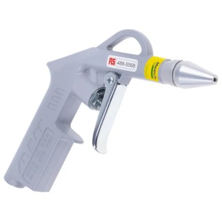 RS PRO Venturi Action Air Blow Gun with Aluminium Nozzle, 1/4 in BSP Inlet, 12 bar Operating Pressure, 50 dBA 488-5568