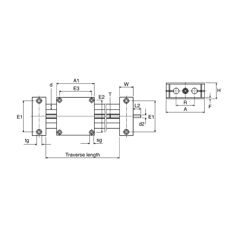 Igus Positioning Table 2.8 kN Static Load, 100mm Stroke Length, 245mm Overall Length, DryLin SHT Series SHT-12-AWM-100mm