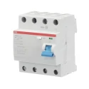 ABB F200 Series Residual Current Circuit Breaker 63A 4-Pole 30 mA Type A 1 kA 400V AC 2CSF204101R1630 - F204A-63/0.03