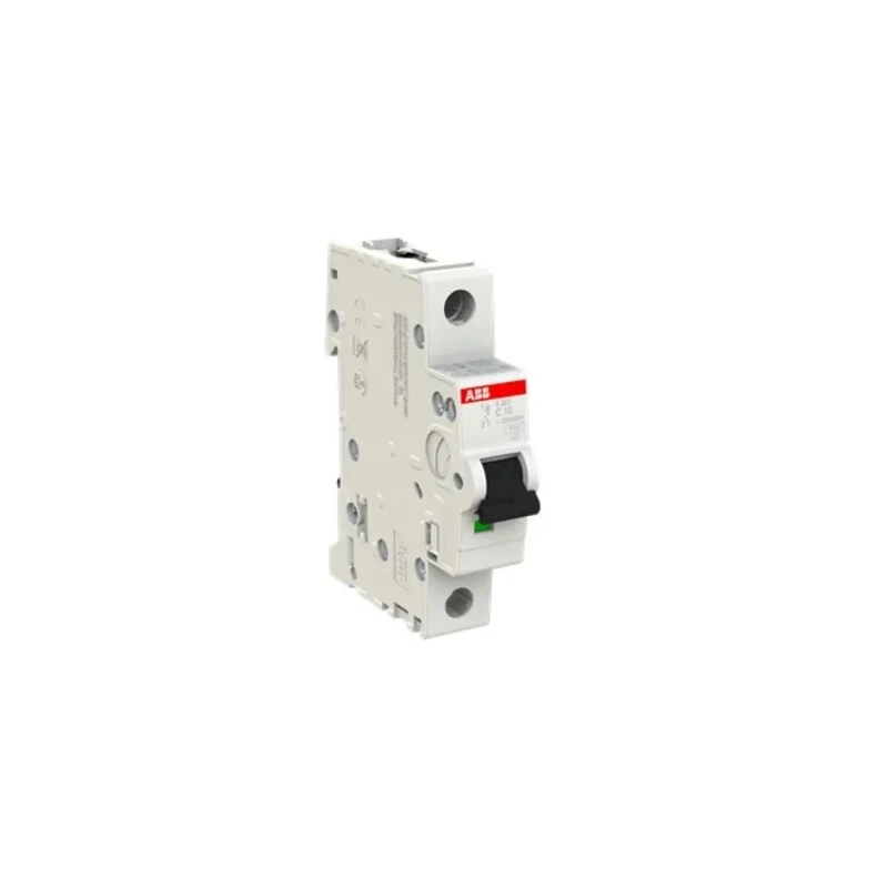 ABB System Pro M Compact Miniature Circuit Breaker, 1-Pole, 10A, Type C, 253V AC, 72V DC, 6kA 2CDS251001R0104 - S201C10