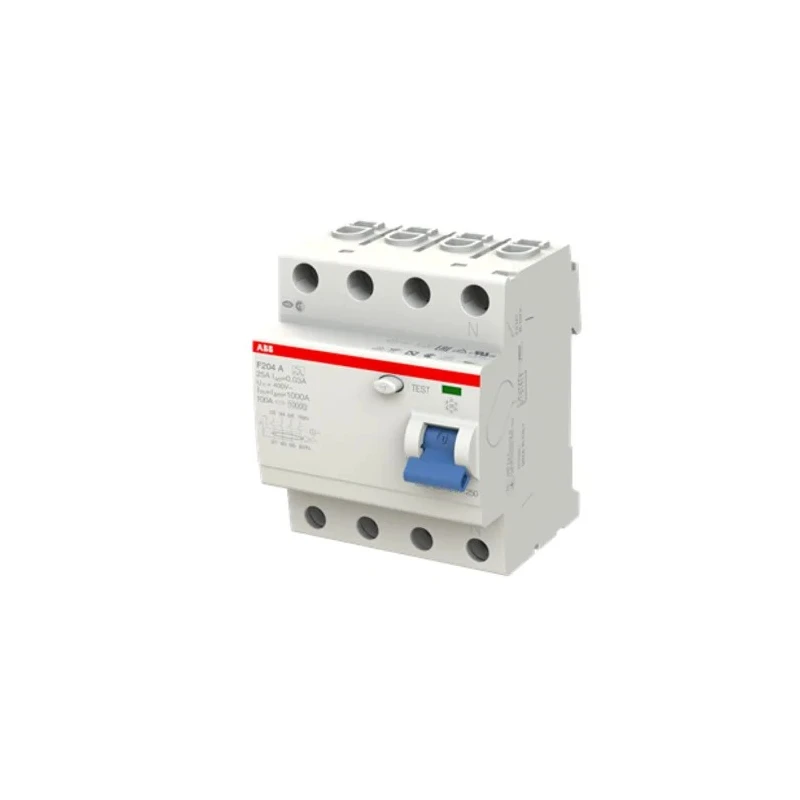 ABB Residual Current Circuit Breaker 25A, 4-Pole, 30mA Trip Sensitivity, Type A, 0.03 A 2CSF204101R1250 - F204A-25/0.03