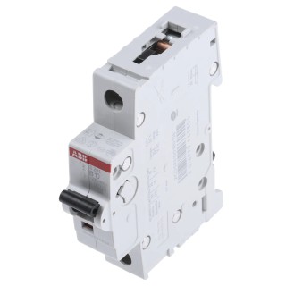 ABB System Pro M Compact Miniature Circuit Breaker, 1-Pole, 10A, Type B, 253V AC, 72V DC, 6kA 2CDS251001R0105 - S201B10