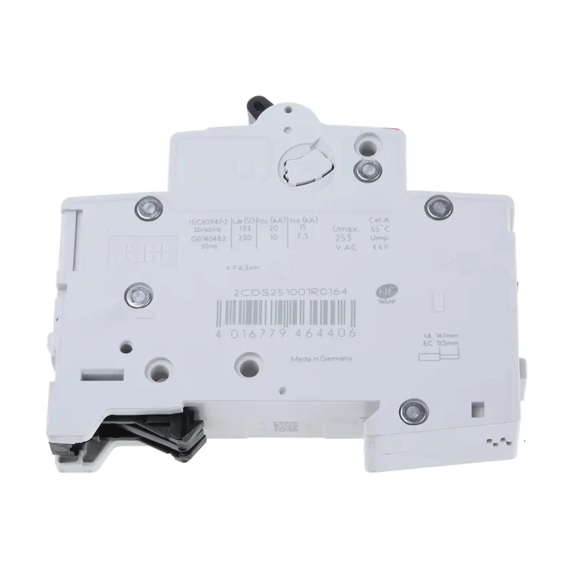 ABB System Pro M Compact Miniature Circuit Breaker, 1-Pole, 16A, Type C, 253V AC, 72V DC, 6kA 2CDS251001R0164 - S201C16