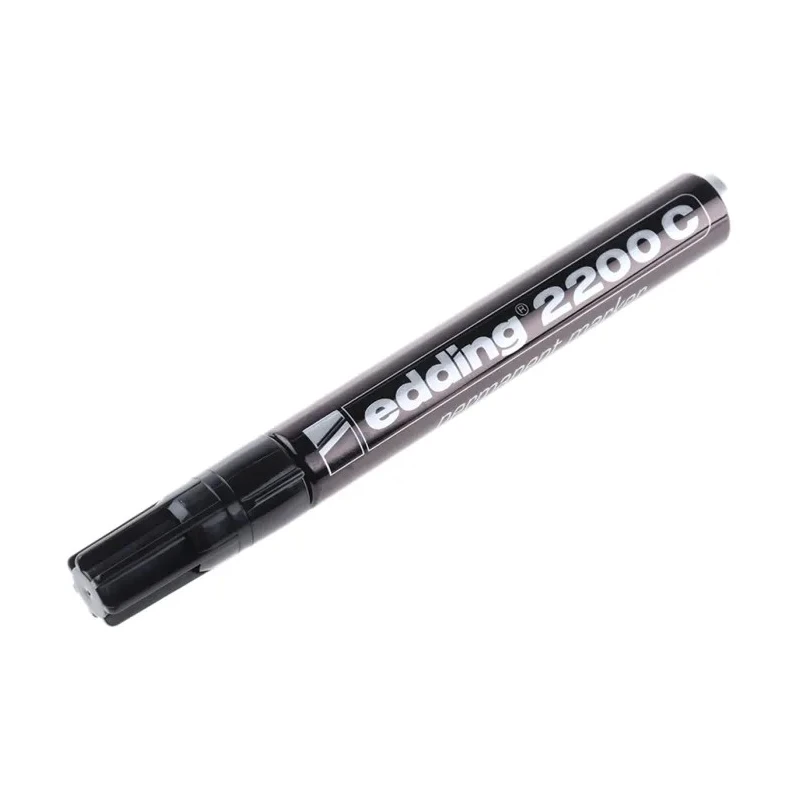 Edding Black Permanent Marker Pen Chisel Tip 1mm Ink 2200-001