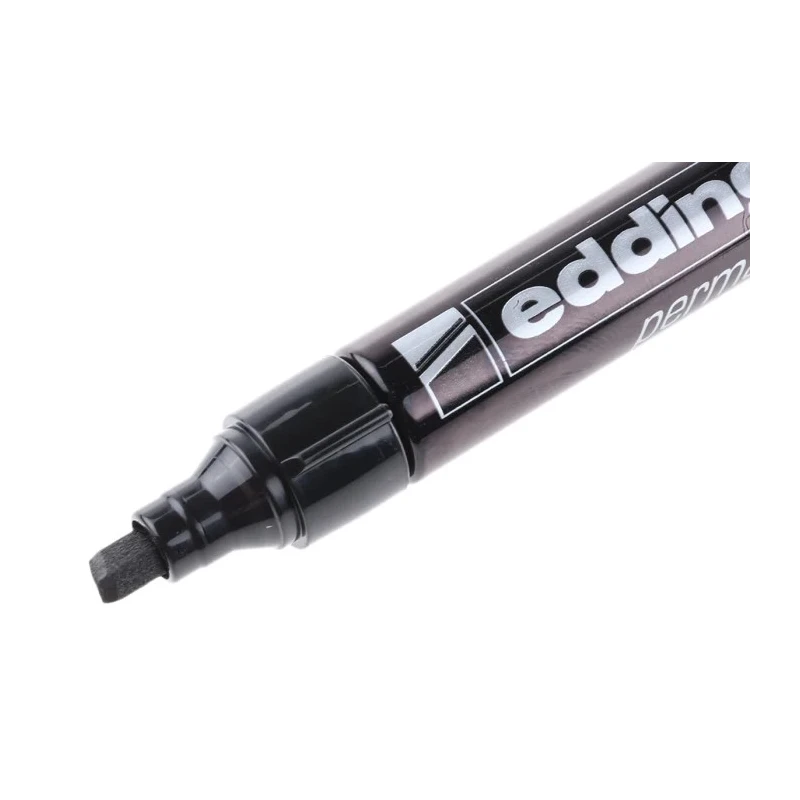 Edding Black Permanent Marker Pen Chisel Tip 1mm Ink 2200-001