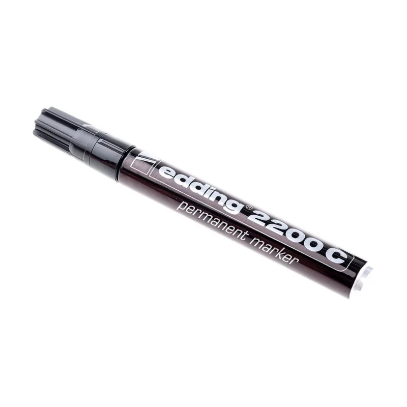 Edding Black Permanent Marker Pen Chisel Tip 1mm Ink 2200-001