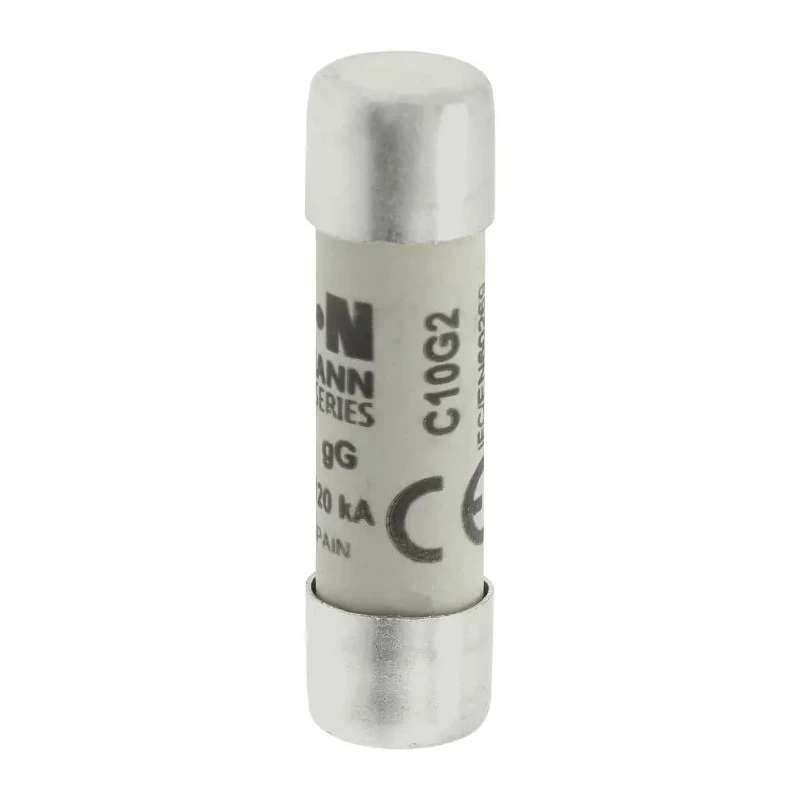 Eaton 2A Ceramic Cartridge Fuse 10 x 38 mm 500V AC gL, gG C10G2