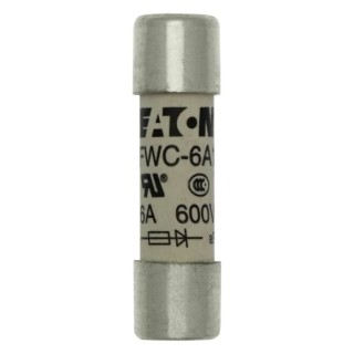 Eaton 6A F Ceramic Cartridge Fuse, 10 x 38 mm FWC-6A10F