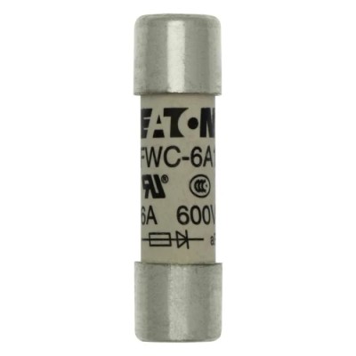 Eaton 6A F Ceramic Cartridge Fuse, 10 x 38 mm FWC-6A10F