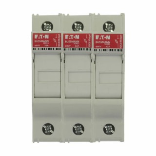 Eaton Rail Mount Fuse Holder 32A Current, 690V AC, 3P-Pole, Polyethylene Terephthalate Case CHM3DU