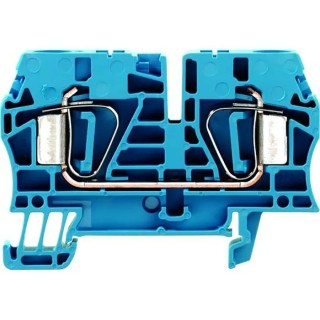 Weidmüller ZDU Series DIN Rail Terminal Blue, 6mm² Cable CSA, 1-Level Clamp Terminal, 800V, 57A Current 1608630000