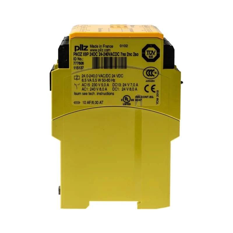 Pilz PNOZ X9P Safety Relay 24V AC/DC, 240V AC/DC, 7 Safety Contacts, 2 Auxiliary Contacts 777606