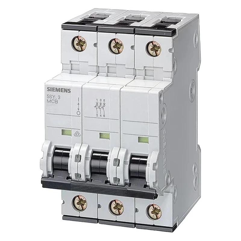 Siemens SENTRON Miniature Circuit Breaker, 3-Pole, 16A, Type C, 400V AC, 72V DC, 6 kA Breaking Capacity 5SY6316-7