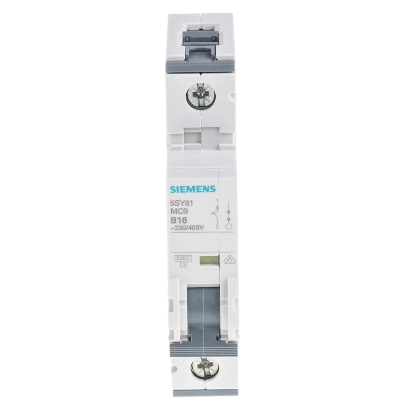 Siemens SENTRON Miniature Circuit Breaker 1-Pole 16A Type B 400V AC 60V DC 6kA Breaking Capacity 5SY6116-6