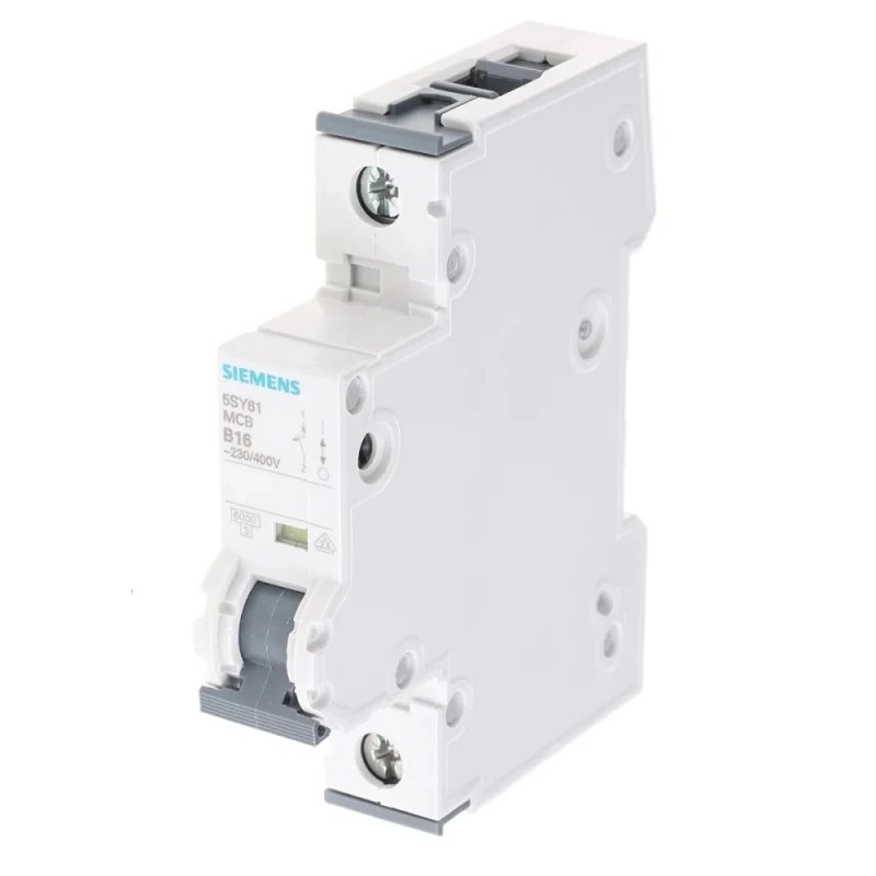 Siemens SENTRON Miniature Circuit Breaker 1-Pole 16A Type B 400V AC 60V DC 6kA Breaking Capacity 5SY6116-6