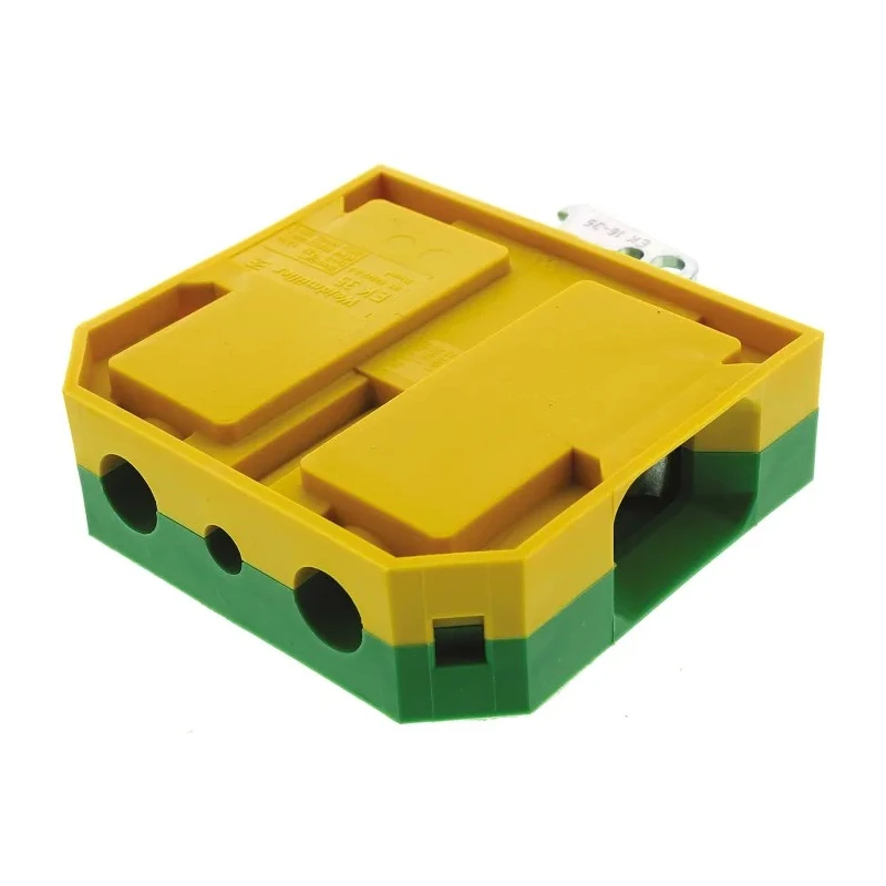 Weidmüller 2-Way EK 35 Earth Terminal Block, 35mm² Cable CSA, 145A Current, 800V, Screw Termination, Nylon 0354760000