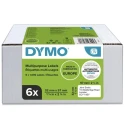 Dymo White Label Roll 57 mm Width, 57 mm Length, 1000 Per Pack 2093094