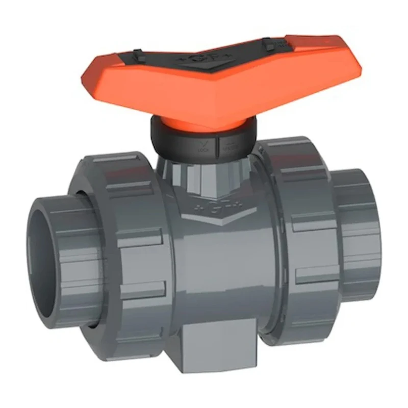 Georg Fischer Solvent Cement Socket Ball Valve, BS 16 bar, 3/8 to 4 in Port Size, Series 546 161546245