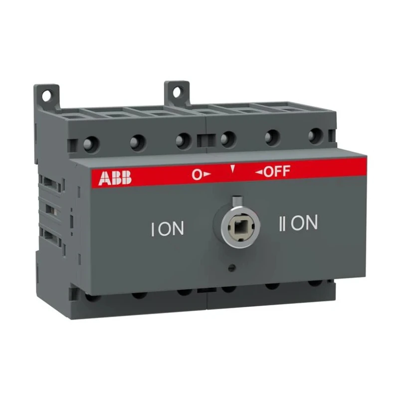 ABB 3-Pole DIN Rail Isolator Switch IP20, 16A, 690V AC, Black Handle 