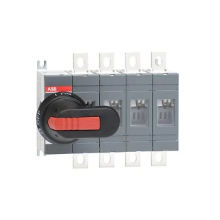 ABB 4-Pole DIN Rail Isolator Switch 16A IP00 690V AC Black Handle 