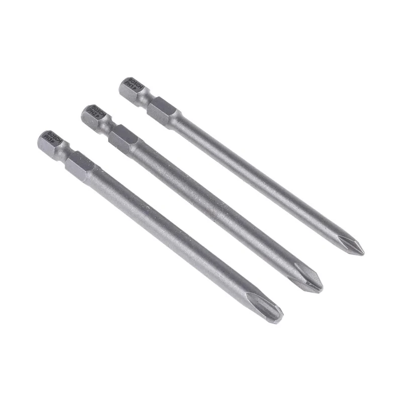 Bosch Hex, Phillips Screwdriver Bit Set, 3 Pieces 2607001757