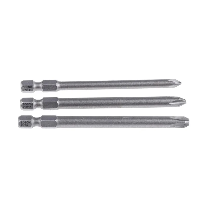 Bosch Hex, Phillips Screwdriver Bit Set, 3 Pieces 2607001757