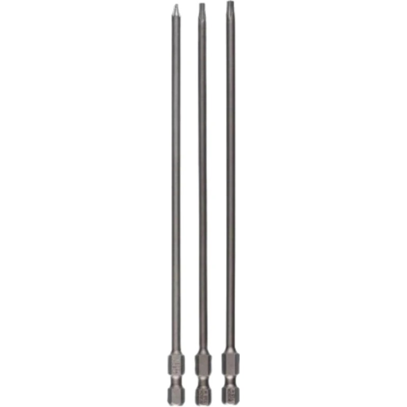 Bosch Hex, Torx Screwdriver Bit Set 3 Pieces T8 T10 T15 Drive Hex Model 2607001763