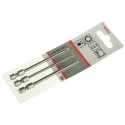 Bosch Hex, Torx Screwdriver Bit Set, 3 Pieces, Sizes T8 T10 T15, 89mm Length, Hex Drive 2607001759