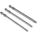 Bosch Hex, Torx Screwdriver Bit Set, 3 Pieces T20 T25 T30, 89mm Length, Hex Drive 2607001760
