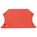 Weidmüller WAP Series Red Wemid Material End Cover for DIN Rail Terminal Blocks 1050040000